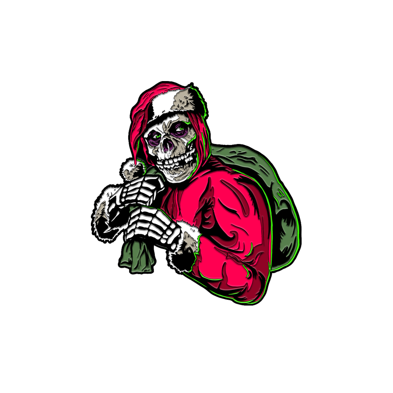 Misfits - Holiday Fiend Enamel Pin product image 1, provided for visual reference and product detail review