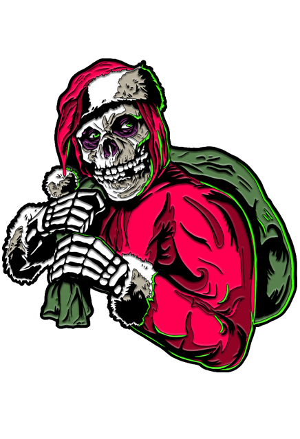 Misfits - Holiday Fiend Enamel Pin product image 2, provided for visual reference and product detail review