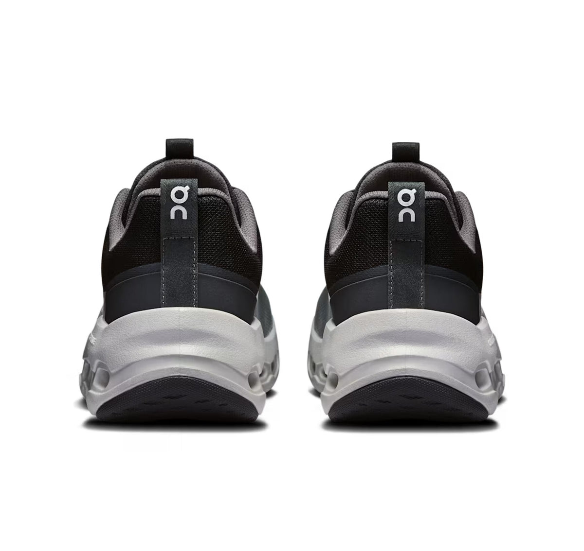 On Big Kids' Cloudleap Black/White Athletic Shoes product image 5, provided for visual reference and product detail review