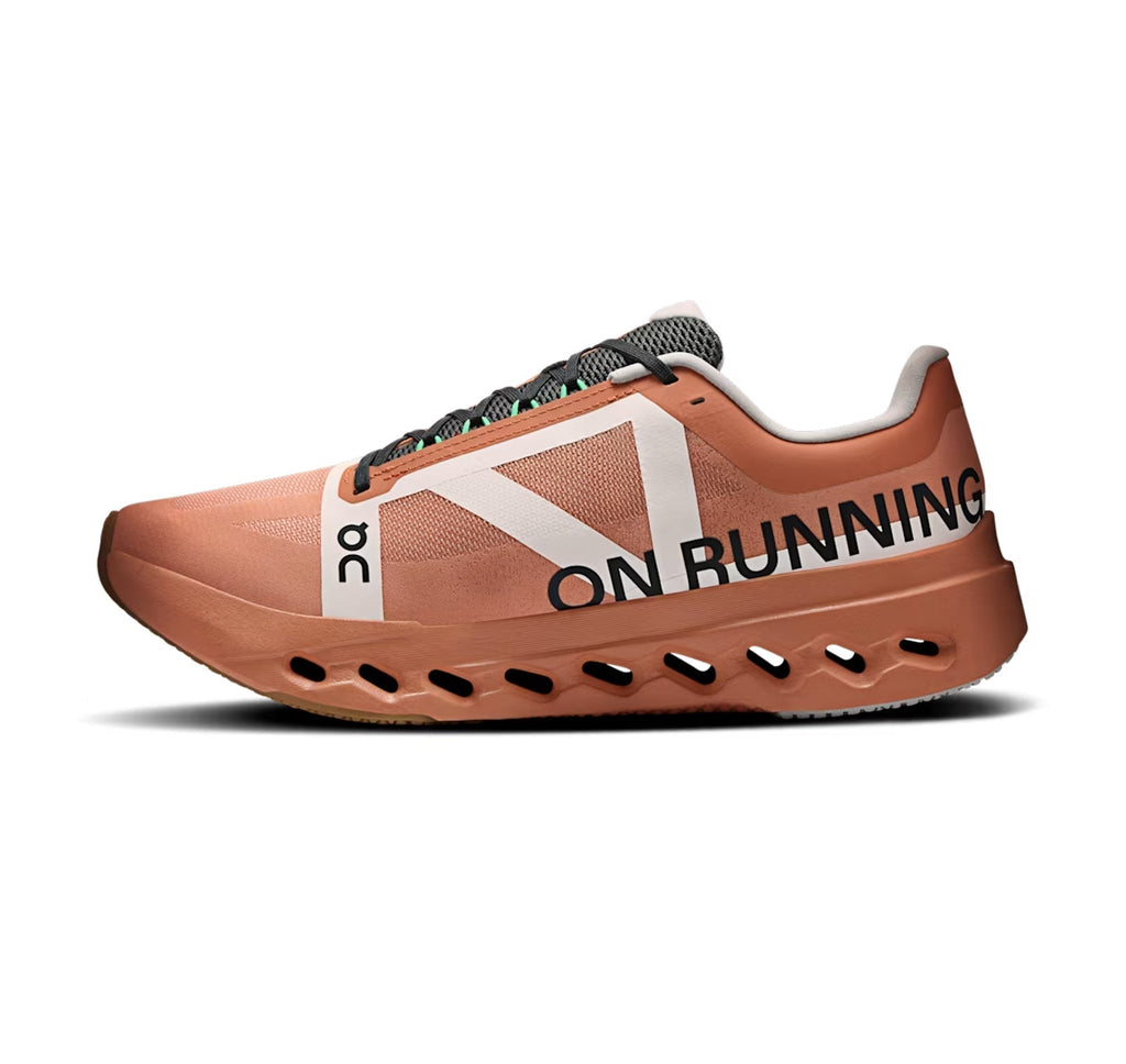 On Women Cloudsurfer Next Z5 Canyon/White Running Shoes product image 4, provided for visual reference and product detail