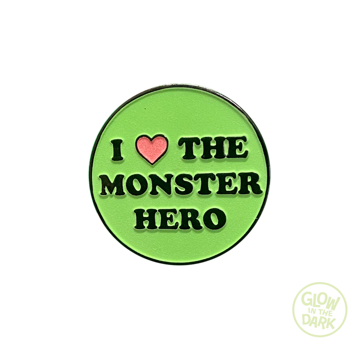 The Toxic Avenger - I Love the Monster Hero Enamel Pin product image 1, provided for visual reference and product detail