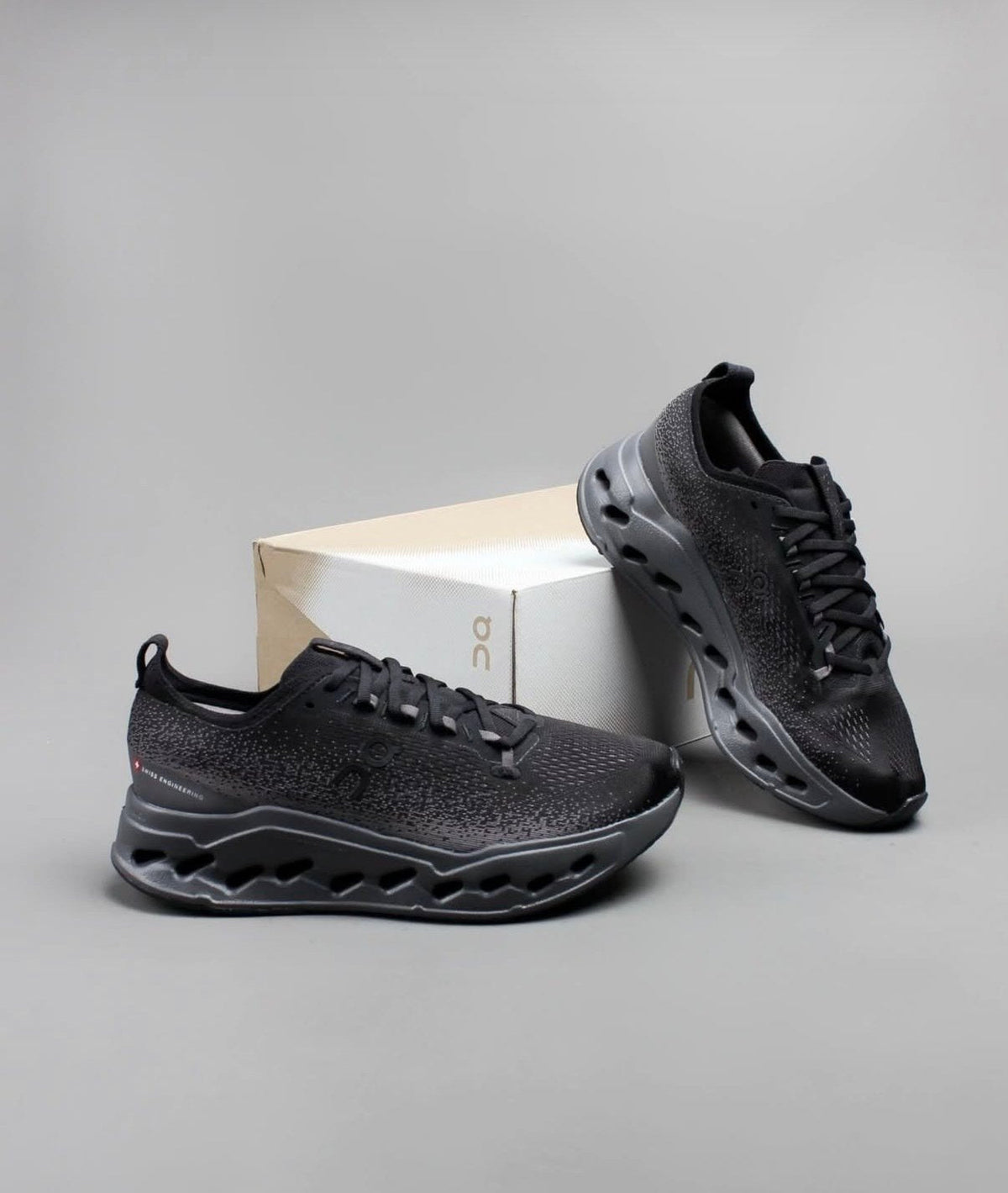On Cloudsurfer Max Black Eclipse Running Shoes product image 4, provided for visual reference and product detail review