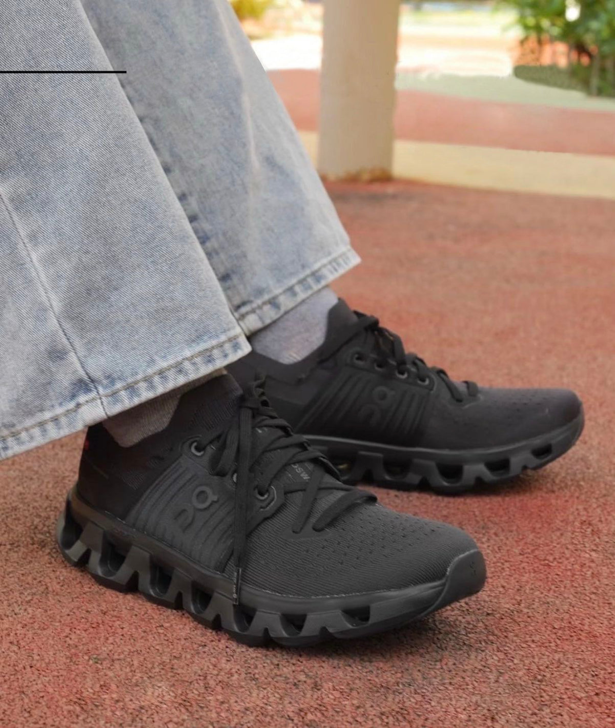On Cloudswift 4 Black Eclipse Running Shoes product image 3, provided for visual reference and product detail review
