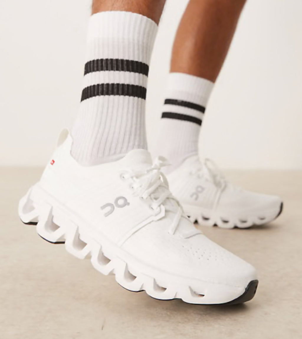 On Cloudswift 4 White Running Shoes product image 3, provided for visual reference and product detail review