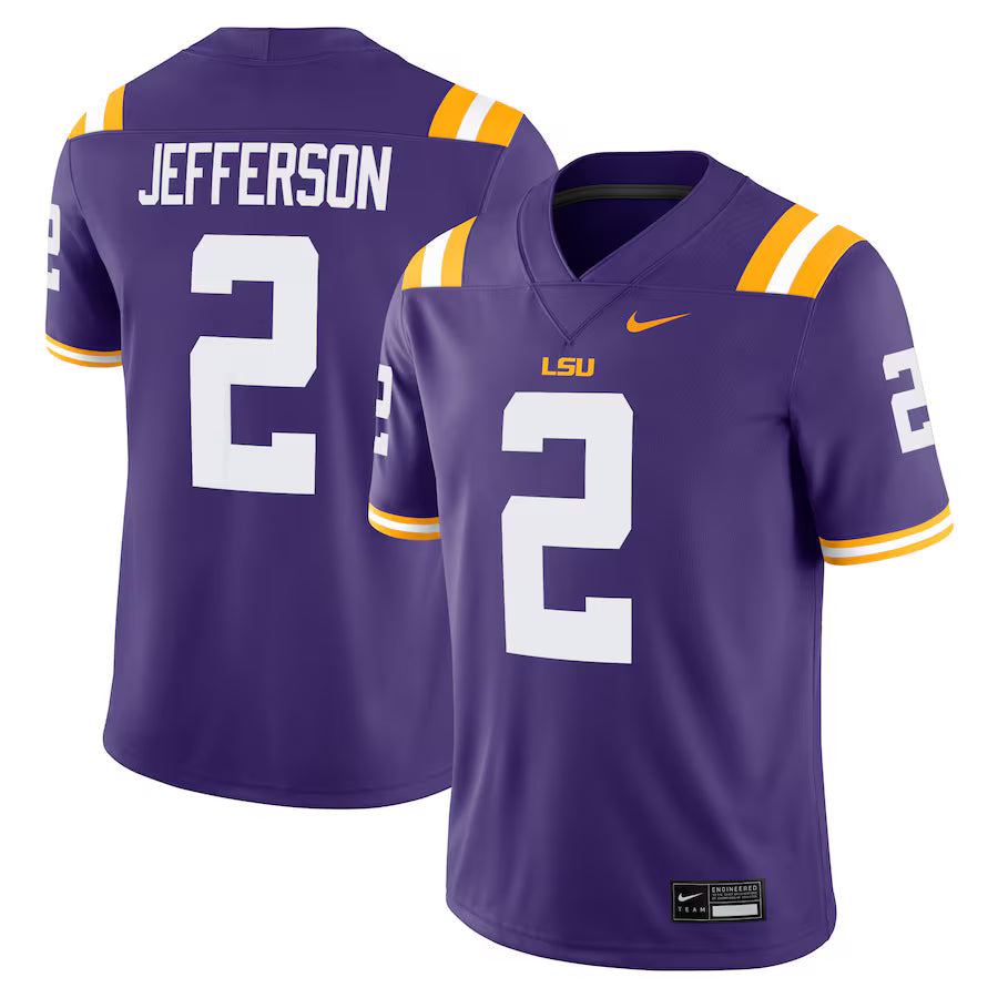 Justin Jefferson LSU Tigers Alumni Jersey - Purple product image 1