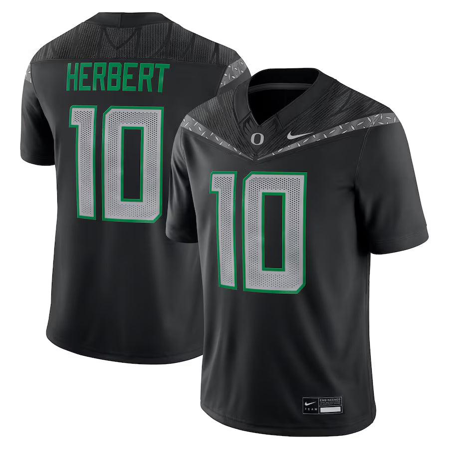 Justin Herbert Oregon Ducks Alumni Jersey - Black product image 1