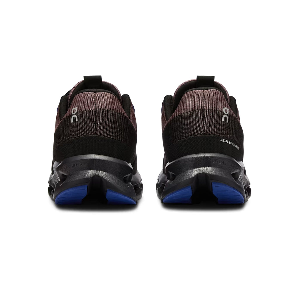 On Women Cloudsurfer Black/Cobalt Running Shoes product image 5, provided for visual reference and product detail review