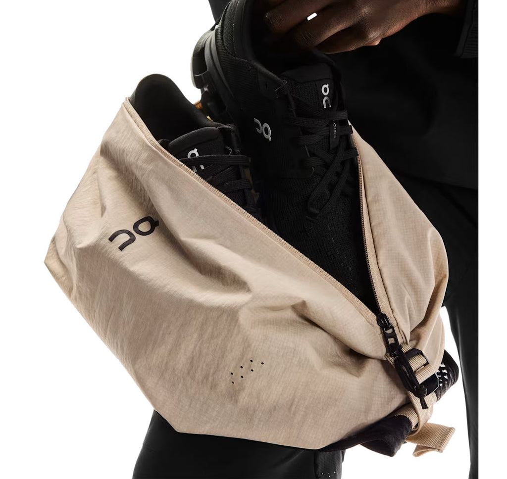 On Sling Pack 9L Sand/Black Crossbody Bag product image 4, provided for visual reference and product detail review