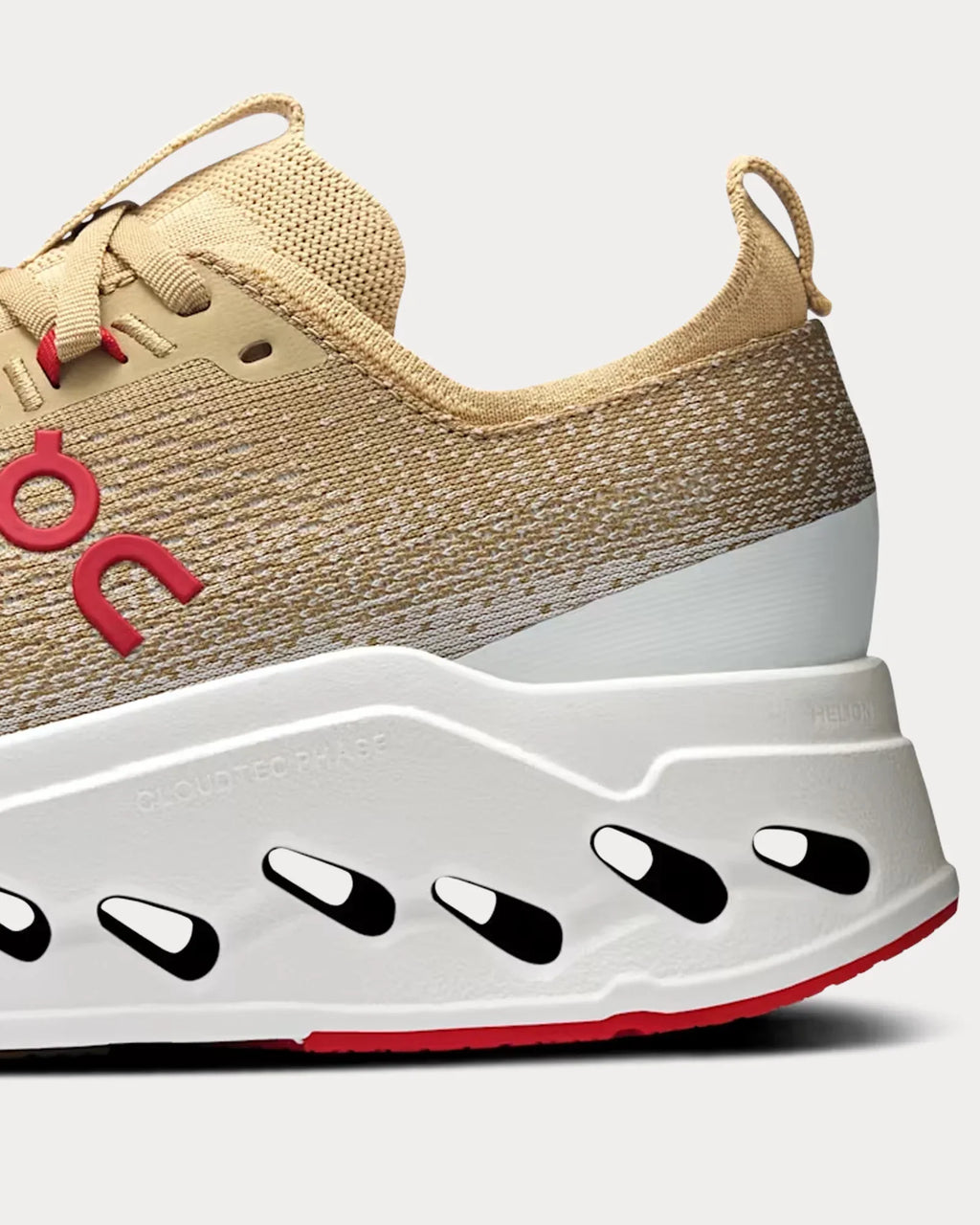 On Cloudsurfer Max Year of the Horse Chai/Ivory Running Shoes product image 3, provided for visual reference and product