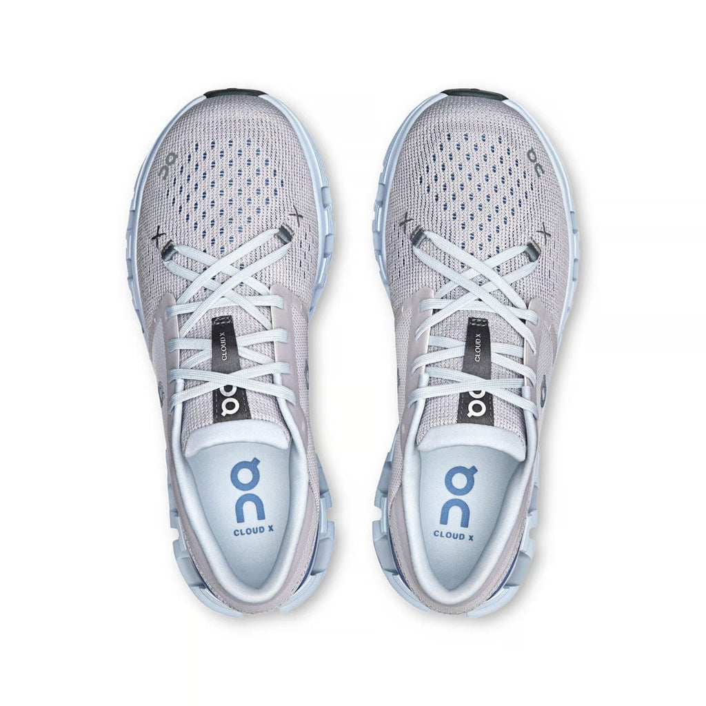 On Cloud X 4 Silver Chambray Training Shoes product image 5, provided for visual reference and product detail review