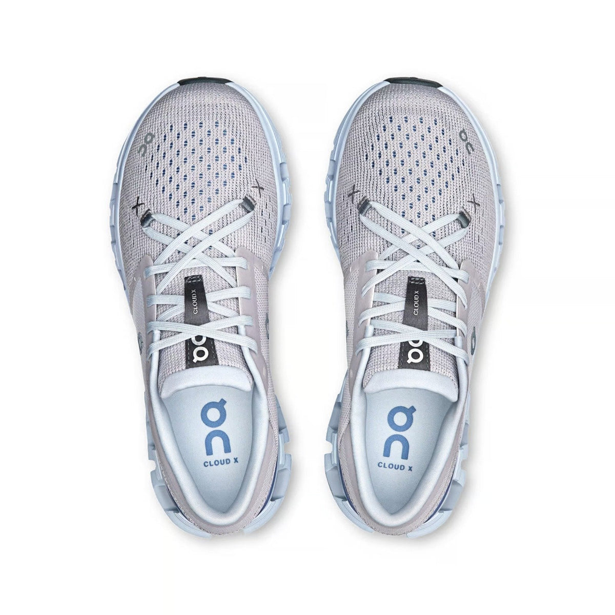 On Cloud X 4 Silver Chambray Training Shoes product image 5, provided for visual reference and product detail review
