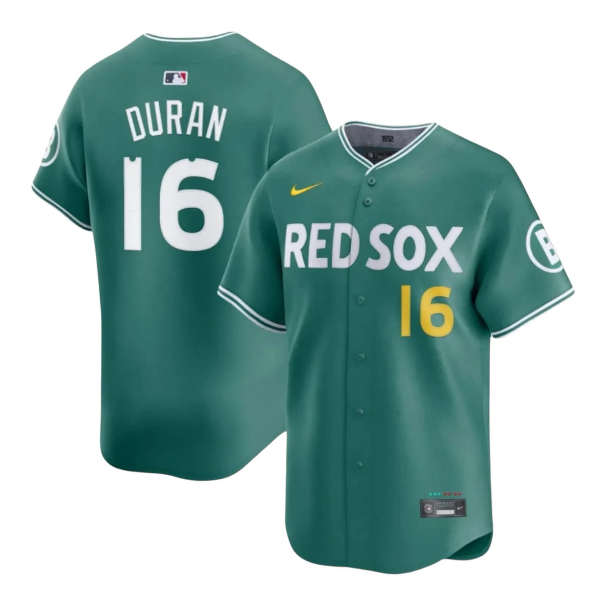 Jarren Duran Boston Red Sox City Connect Jersey – Green product image 1