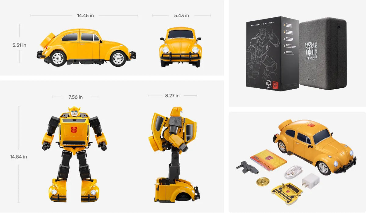 Robosen Transformers G1 Bumblebee Flagship Series Auto-Converting Robot Figure product image 14, provided for visual