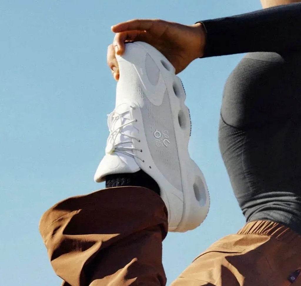 LOEWE x On Cloudsolo White Light Grey Lifestyle Sneakers product image 3, provided for visual reference and product detail