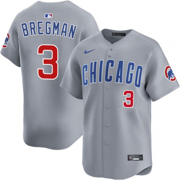 Alex Bregman Chicago Cubs Road Jersey - Gray product image 1