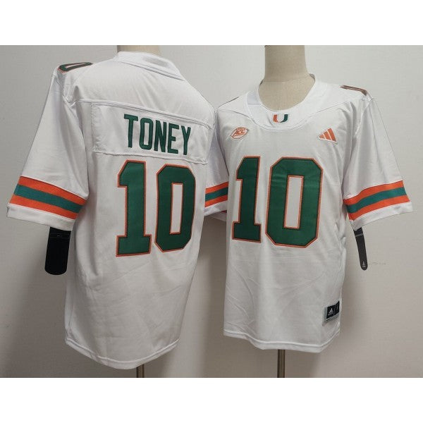 Malachi Toney Miami Hurricanes Jersey - White product image 1
