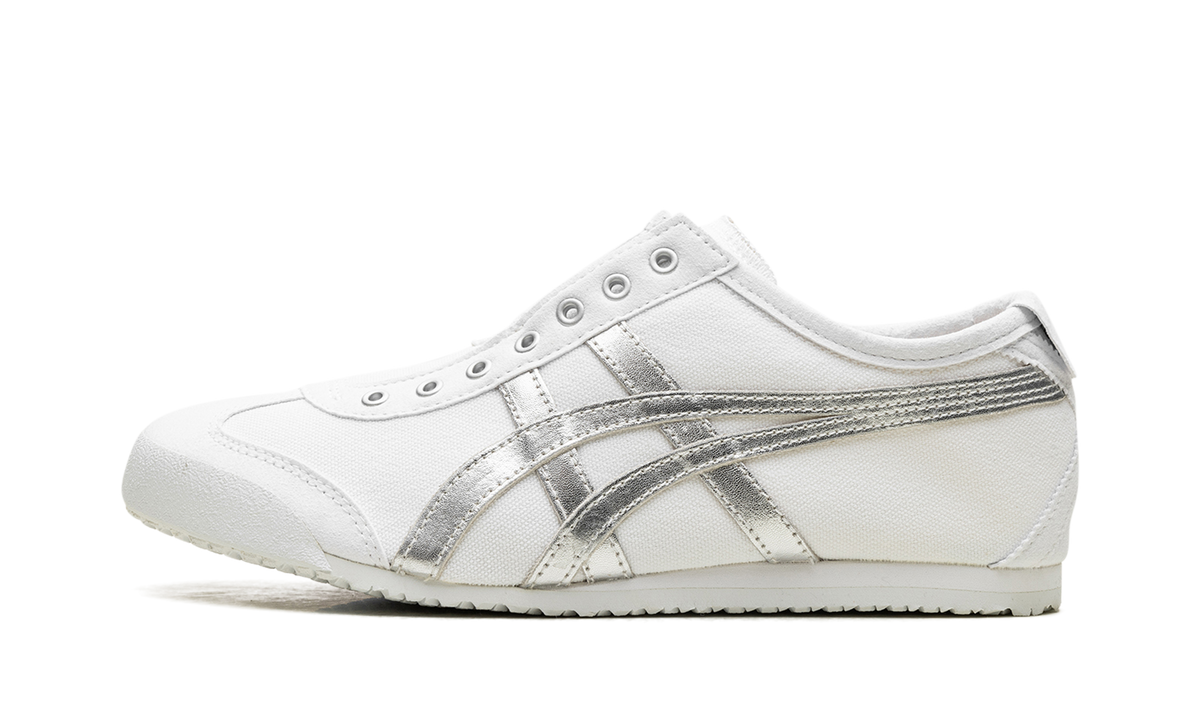 Onitsuka-tiger|mexico-66-slip-on-white-pure-silver-132384 product image 1, provided for visual reference and product detail