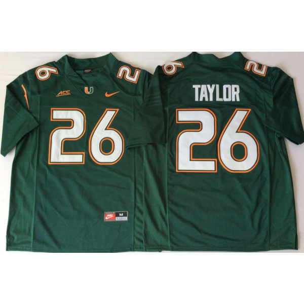 Sean Taylor Miami Hurricanes Alumni Alternate Jersey - Green product image 1