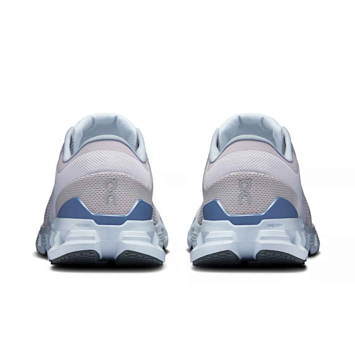 On Cloud X 4 Silver Chambray Training Shoes product image 1, provided for visual reference and product detail review