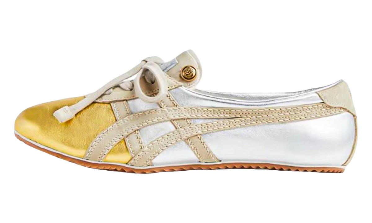 Onitsuka-tiger|tai-chi-sakura-metallic-versace-silver-gold-208779 product image 1, provided for visual reference and product