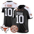 Vince Young Texas Longhorns Jersey - Black/White product image 1