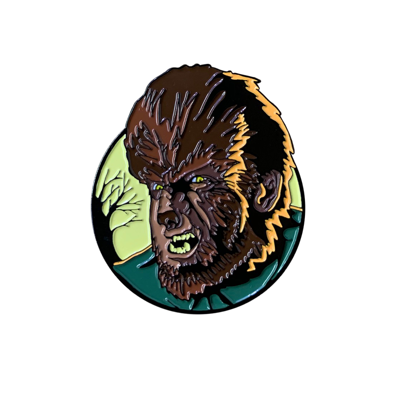 The Wolfman Enamel Pin product image 1, provided for visual reference and product detail review