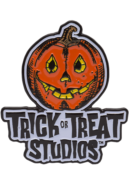 Trick or Treat Studios Logo Enamel Pin product image 2, provided for visual reference and product detail review