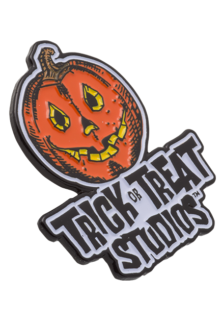 Trick or Treat Studios Logo Enamel Pin product image 3, provided for visual reference and product detail review