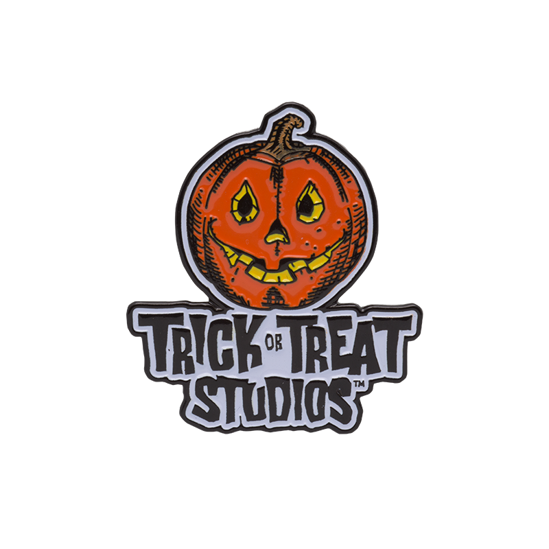 Trick or Treat Studios Logo Enamel Pin product image 1, provided for visual reference and product detail review