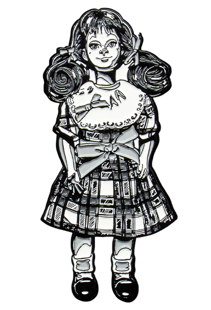 The Twilight Zone - Talky Tina Enamel Pin product image 2, provided for visual reference and product detail review