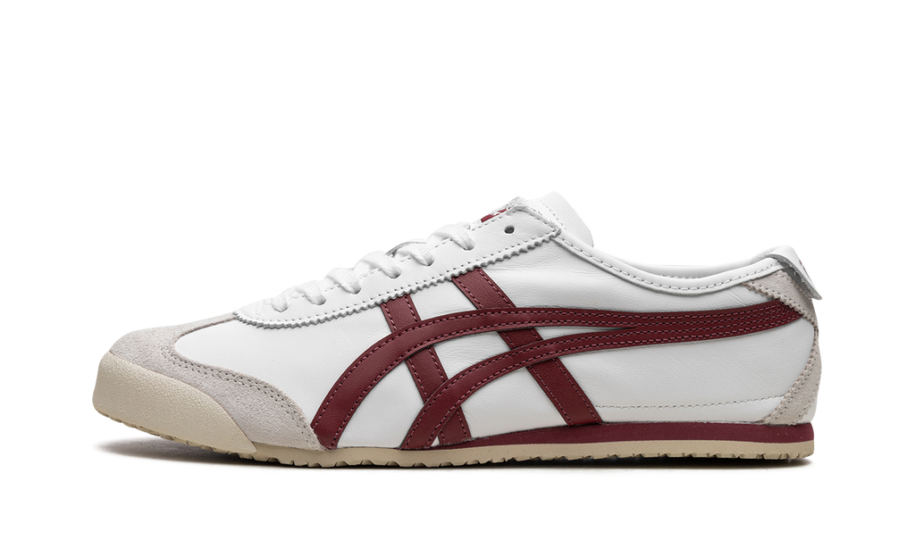 Onitsuka-tiger|mexico-66-white-burgundy-122961 product image 1, provided for visual reference and product detail review