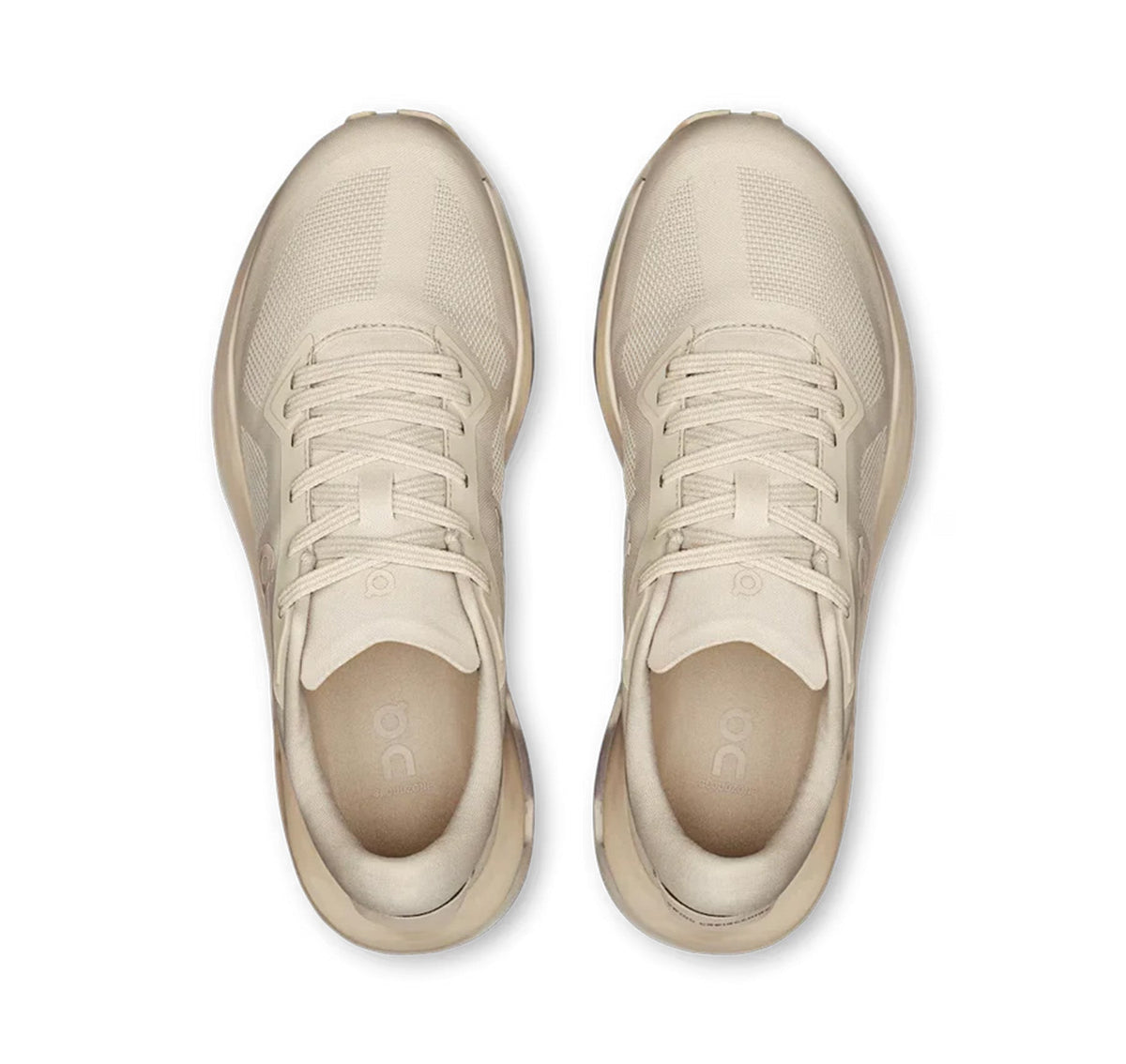 On Men Cloudzone Pearl/Truffle Lifestyle Sneakers product image 3, provided for visual reference and product detail review