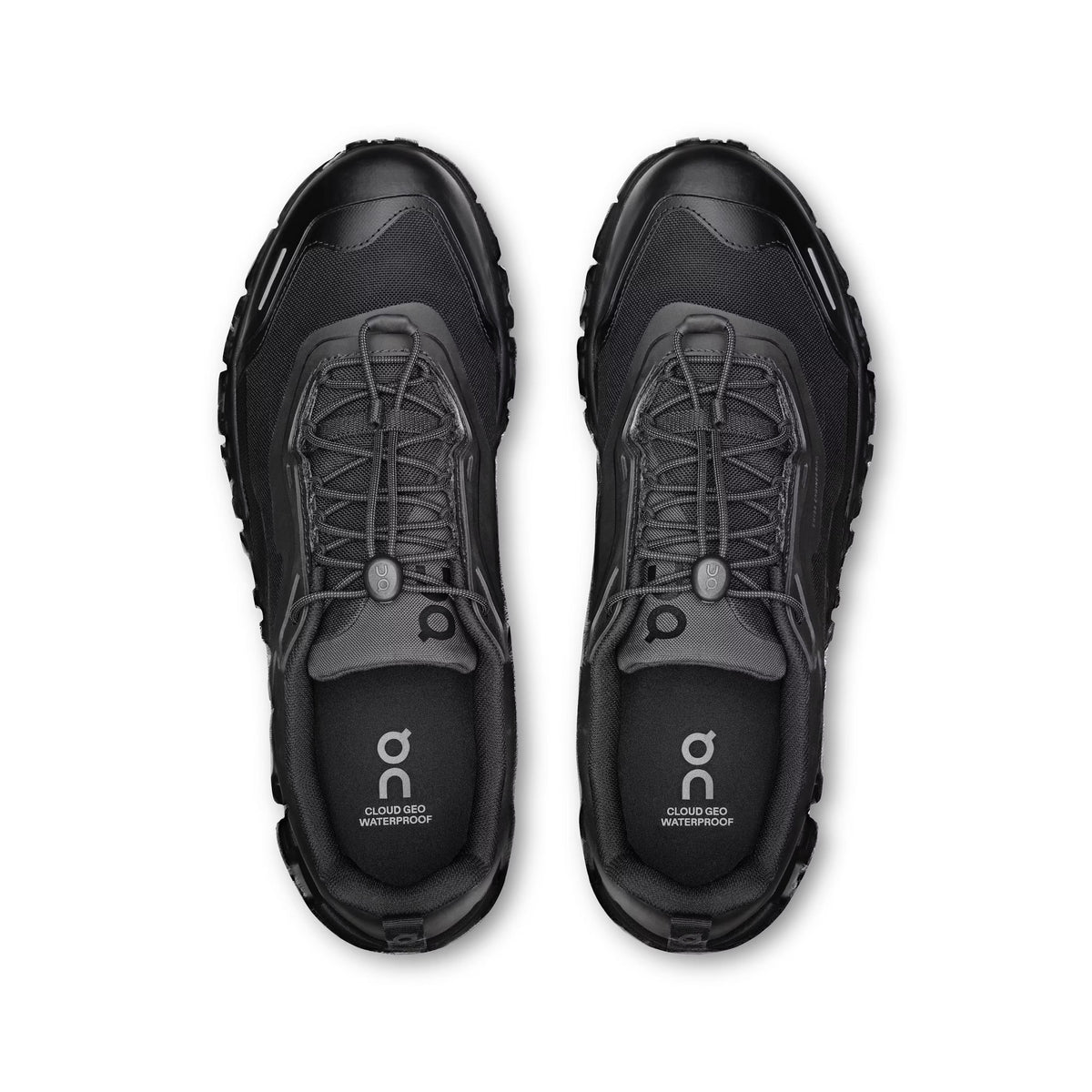 On Men Cloud 6 Geo Waterproof Black/Black Lifestyle Sneakers product image 5, provided for visual reference and product